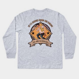 Borracho 1895 - Disstresed Vintage Style Kids Long Sleeve T-Shirt